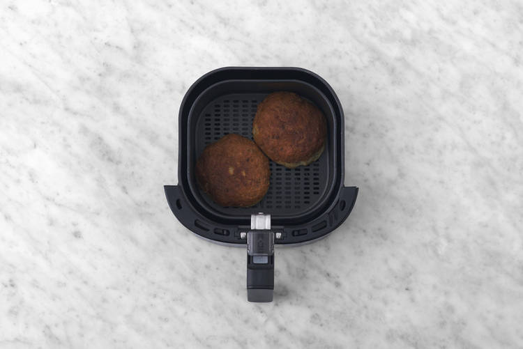 Cook the patties & bacon