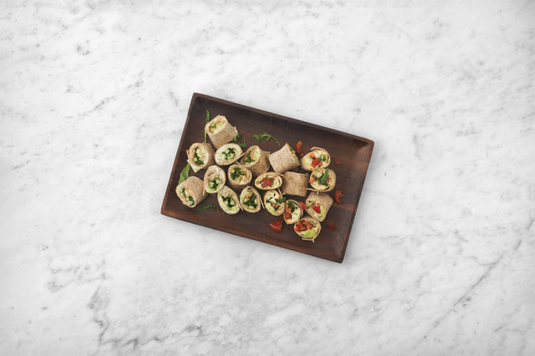 Préparer le wrap au houmous