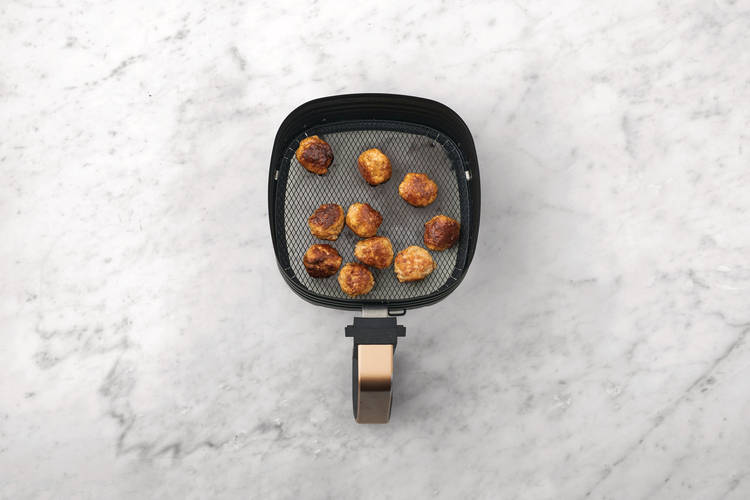 Cook the meatballs