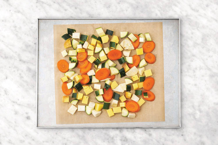 Roast the veggies