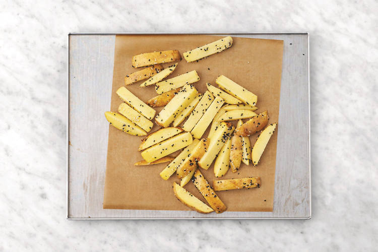 Bake the fries