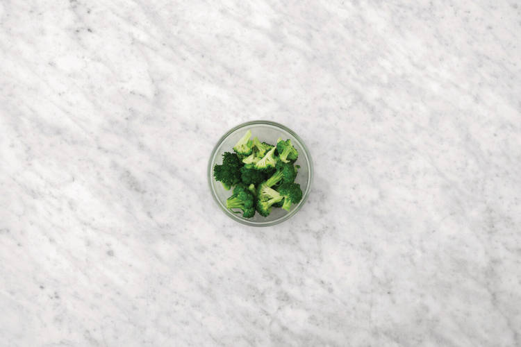 Steam the broccoli 