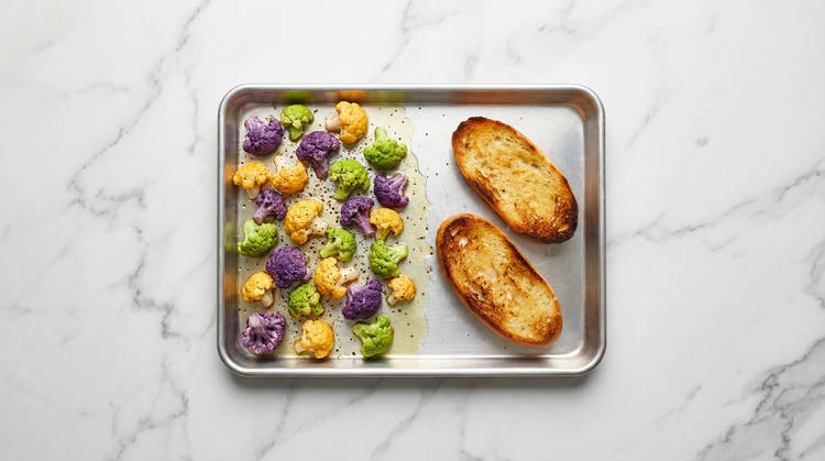 Roast Cauliflower & Toast Baguette