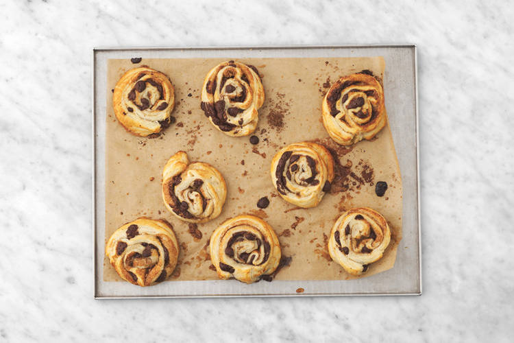 Assemble and bake scrolls
