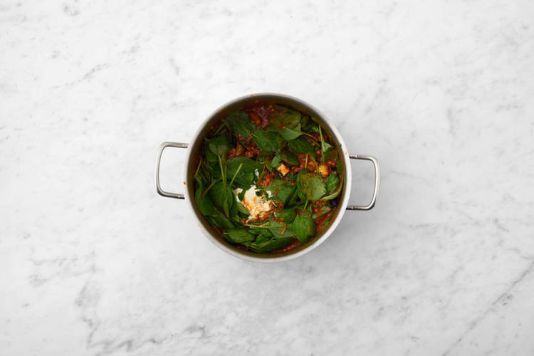 Adentro las espinacas