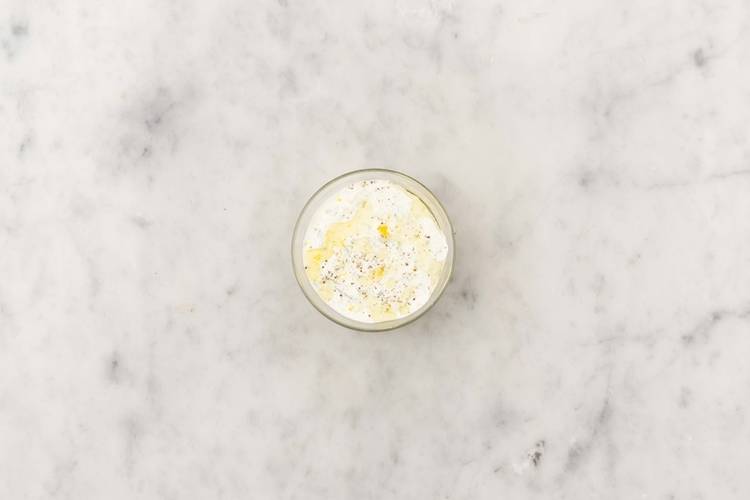Prep and make lemon aioli