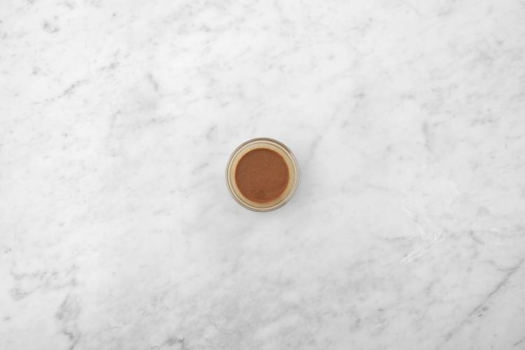 Make ginger sauce and assemble salad