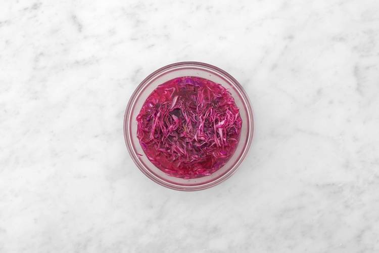 Pickle cabbage and prep