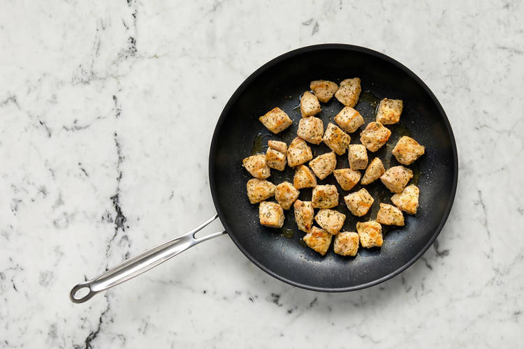 Prep and cook halloumi