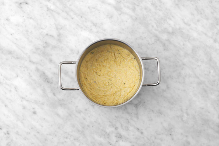 La polenta part en cuisson