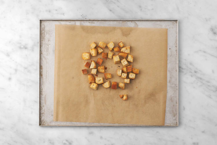 Croûtons bien dorés