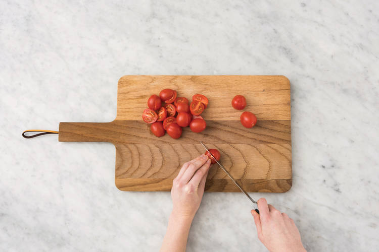 Prep the tomatoes