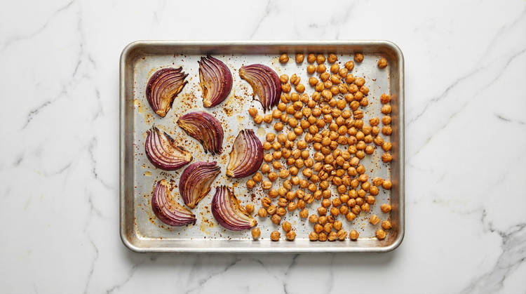 Roast Onion & Chickpeas