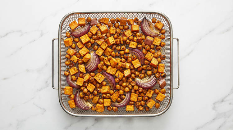 Air-Fry Veggies & Chickpeas