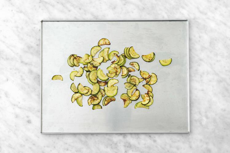 Rôtir les courgettes