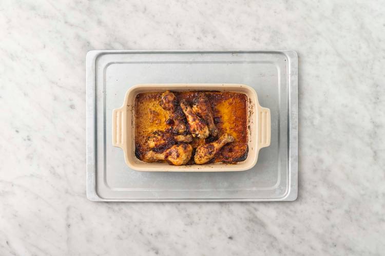 Finish the tandoori chicken