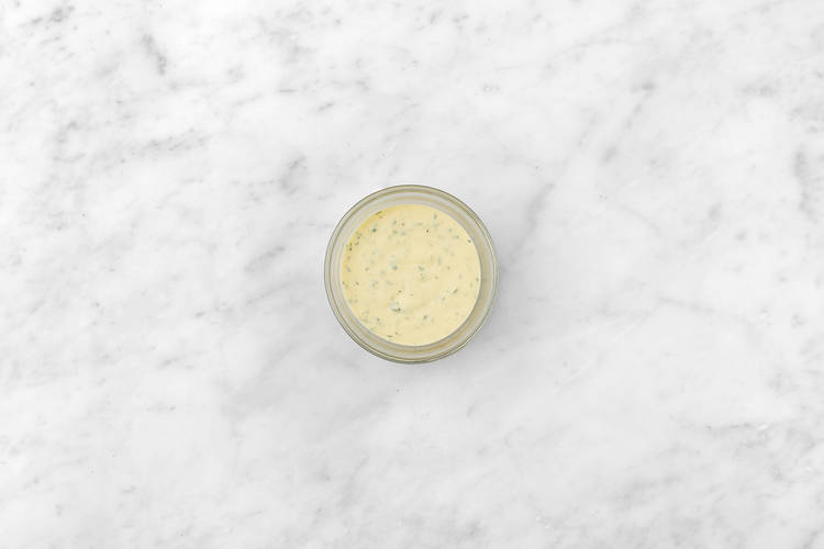 Make the sauce & finish mash