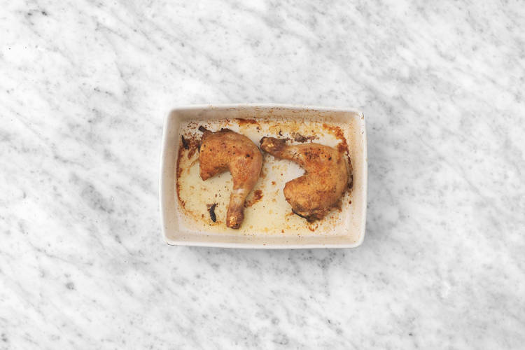 La viande passe sous le grill