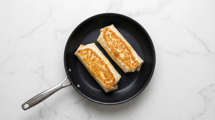 Assemble & Toast Burritos