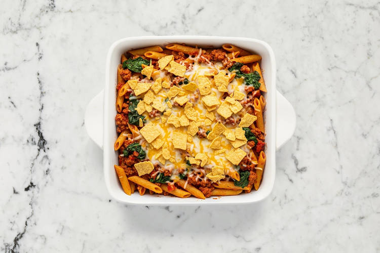 Assembler et gratiner les pâtes