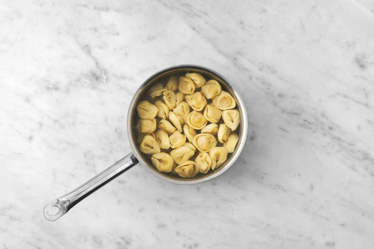 Cook the tortellini 