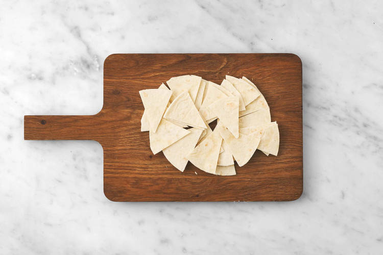 Prep the tortilla chips