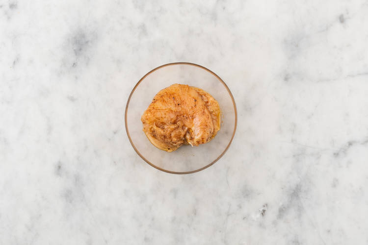 Prep the plant-based crumbed chicken