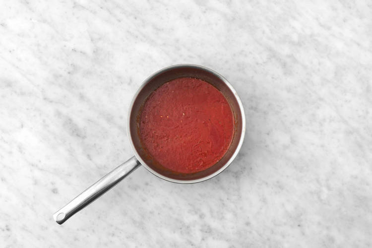 Make the parmigiana sauce