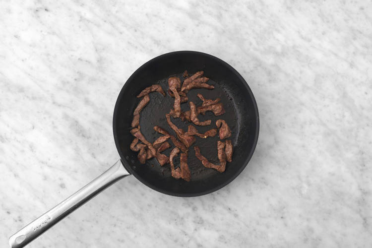 Get prepped and cook the beef