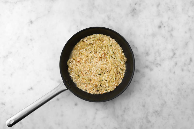 Cook the risotto