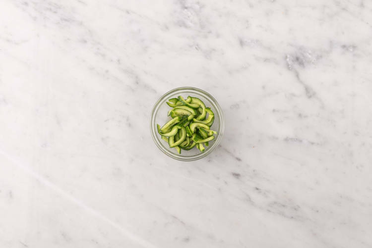 Préparer le concombre