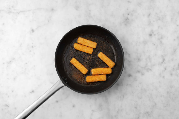Fry the 'fish' fingers