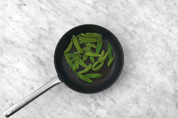 Cuire les sugar-snaps