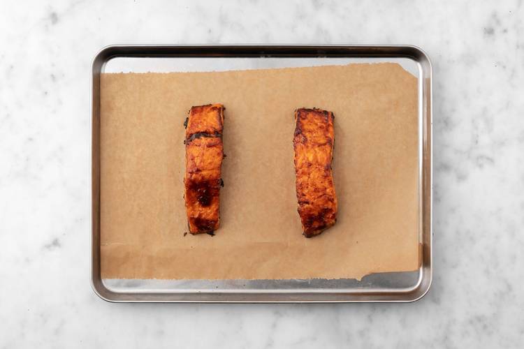 Prep and cook salmon