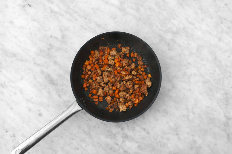 Cook Beyond Meat® and peppers