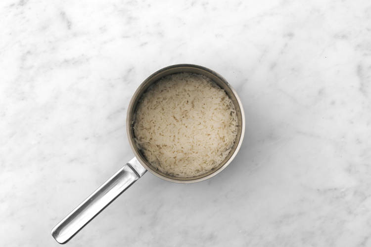 Make the coconut rice