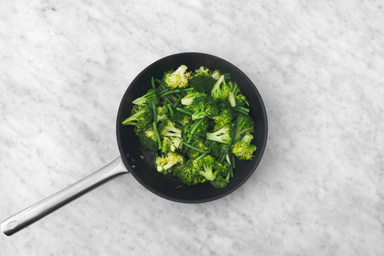 Cook the garlicky greens