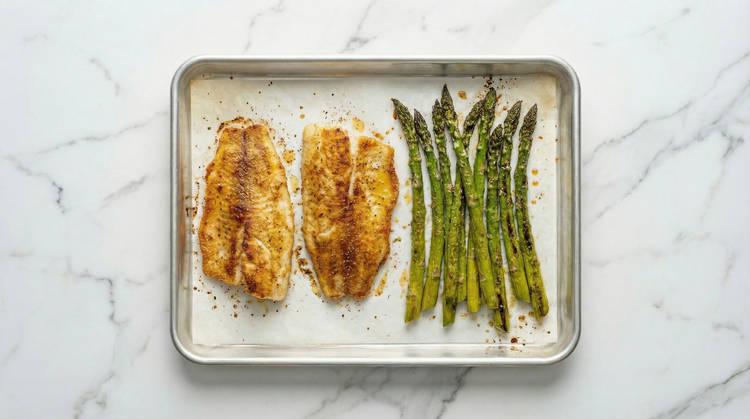 Roast Fish & Asparagus