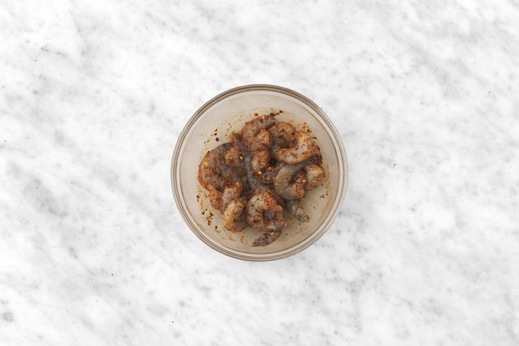 Da color a los langostinos