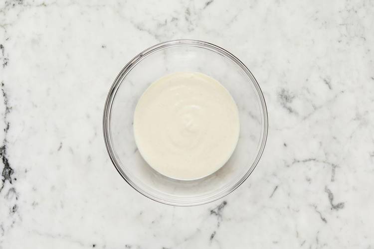 Finish prep and make creamy lime dressing