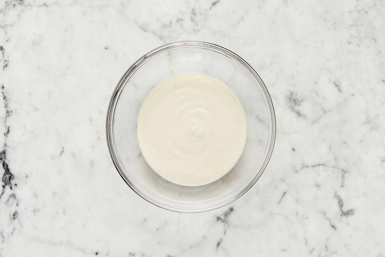 Finish prep and make creamy lime dressing