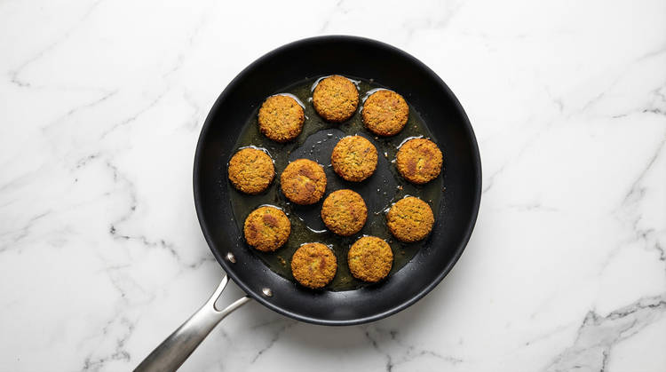 Cook Falafel & Heat Romesco