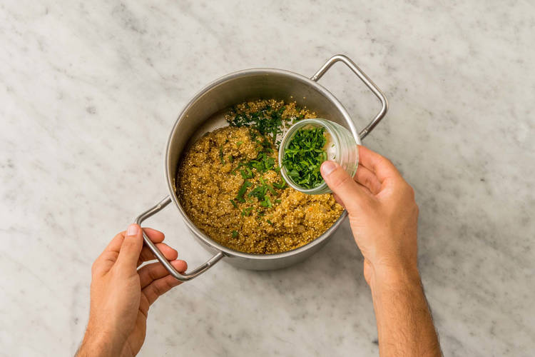 Quinoa fertigstellen