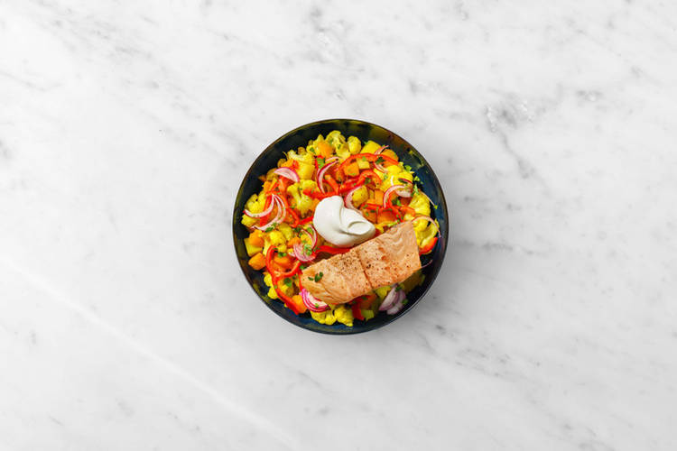 Lachs braten & Anrichten