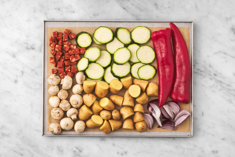 Für das Antipasti-Gemüse