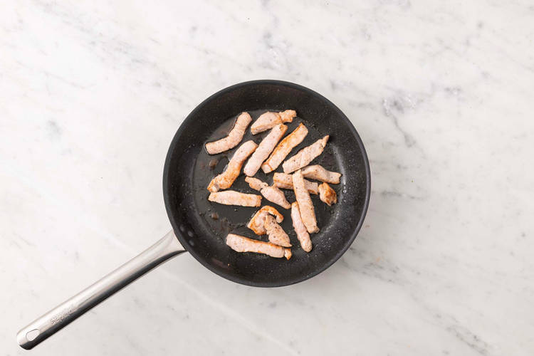 Schweinestreifen anbraten