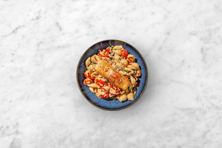 Lachs braten & Anrichten