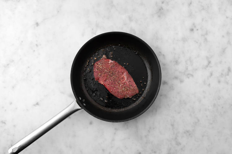 Rindersteak braten
