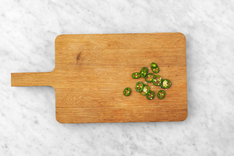 Émincer le jalapeño