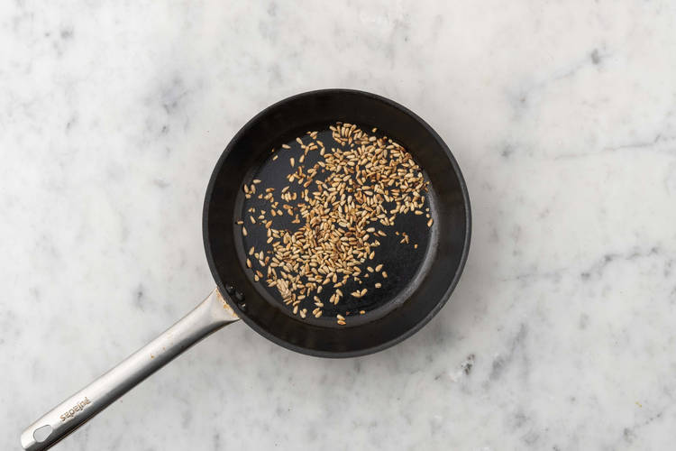 Toast the sunflower seeds